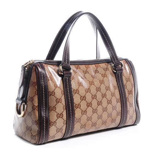 gucci crystal monogram boston bag|gucci monogram tote bag.